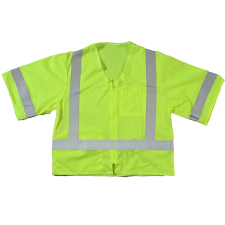 High Visibility ANSI Class 3 Mesh S, PK2, 10 in Height, 10 in Width MPN:M17110-139-5