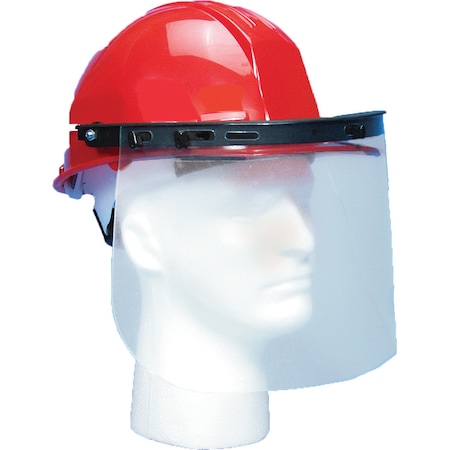 Hard Hat Plastic Face Shield, PK5, For Use With Eye and Face Protection CLEAR, 5 PK MPN:M50511