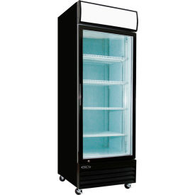 Kool-It KGM-23 - Refrigerated Merchandiser 1 Glass Door 23 Cu. Ft. Black 81