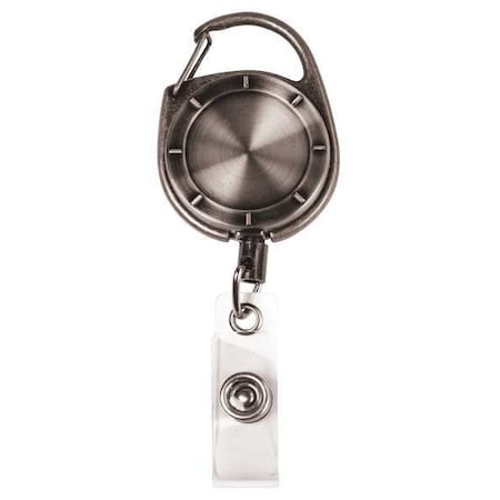 Badge Holder, Gray, Reel, Pewter MPN:038941