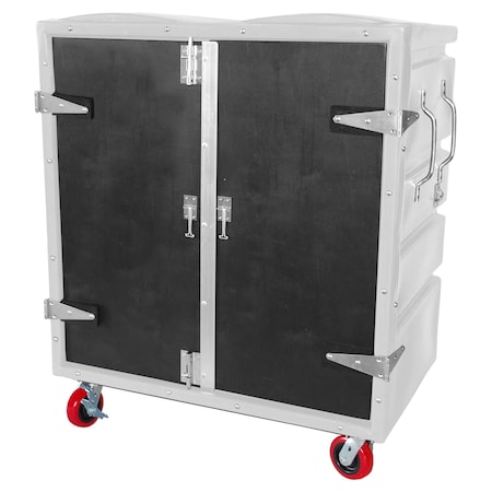 Security Transfer Truck, 34 cubic ft., WHT, Caster Width: 2