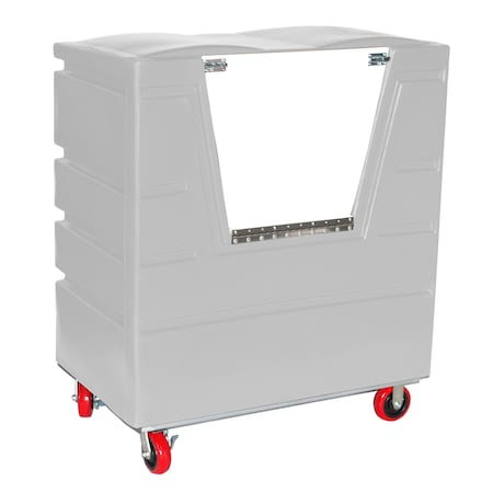 Security Transfer Truck, 34 cubic ft., WHT, Caster Type: (2) Swivel with Brake, (2) Rigid MPN:VFC-4829H6SP WH