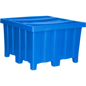 Forkliftable Plastic Bulk Shipping Container w/ Lid 44