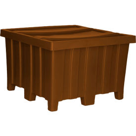 Forkliftable Plastic Bulk Shipping Container w/ Lid 44