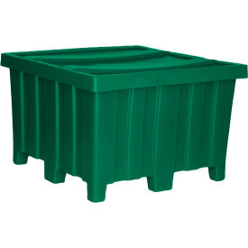 Forkliftable Plastic Bulk Shipping Container w/ Lid 44