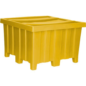 Forkliftable Plastic Bulk Shipping Container w/ Lid 44