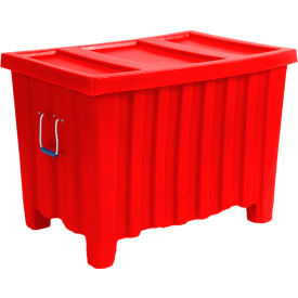 Forkliftable Plastic Bulk Shipping Container w/ Lid 41