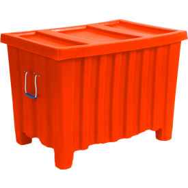 Forkliftable Plastic Bulk Shipping Container w/ Lid 41