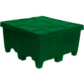 Forkliftable Plastic Bulk Shipping Container w/ Lid 44