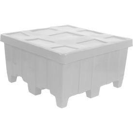 Forkliftable Plastic Bulk Shipping Container w/ Lid 44