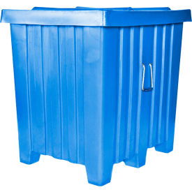 Forkliftable Plastic Bulk Shipping Container w/ Lid 42