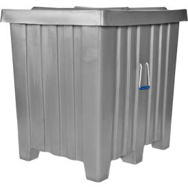 Forkliftable Plastic Bulk Shipping Container w/ Lid 42