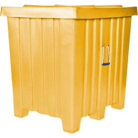 Forkliftable Plastic Bulk Shipping Container w/ Lid 42