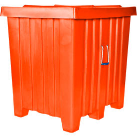 Forkliftable Plastic Bulk Shipping Container w/ Lid 42