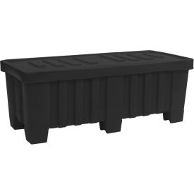 Forkliftable Plastic Bulk Shipping Container w/ Lid 51-1/2