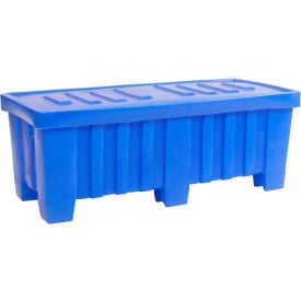 Forkliftable Plastic Bulk Shipping Container w/ Lid 51-1/2