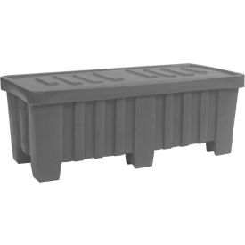 Forkliftable Plastic Bulk Shipping Container w/ Lid 51-1/2