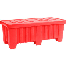 Forkliftable Plastic Bulk Shipping Container w/ Lid 51-1/2