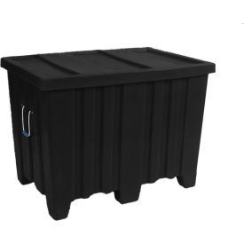 Forkliftable Plastic Bulk Shipping Container w/ Lid 45
