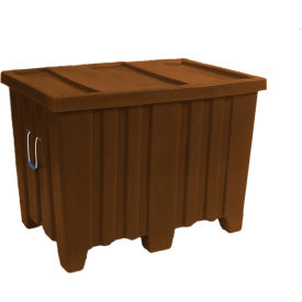 Forkliftable Plastic Bulk Shipping Container w/ Lid 45