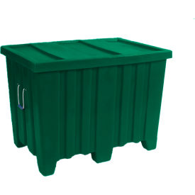 Forkliftable Plastic Bulk Shipping Container w/ Lid 45