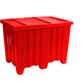 Forkliftable Plastic Bulk Shipping Container w/ Lid 45