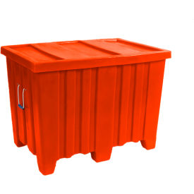 Forkliftable Plastic Bulk Shipping Container w/ Lid 45