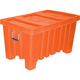 Forkliftable Plastic Bulk Shipping Container w/ Lid 43