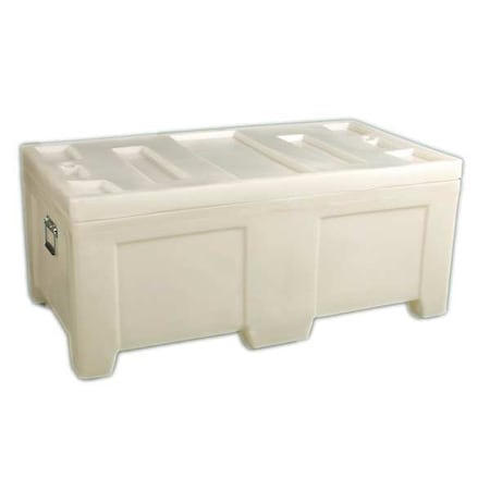 Bulk Container 16.5 cu ft Volume Cap., 55 in L, 30 in W, 24 in H, Plastic, White MPN:4LMC1