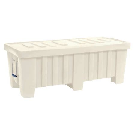 Bulk Container 7 cu ft Volume Cap., 51 1/2 in L, 22 1/2 in W, 19 in H, Plastic, White MPN:MT0-1WHITE