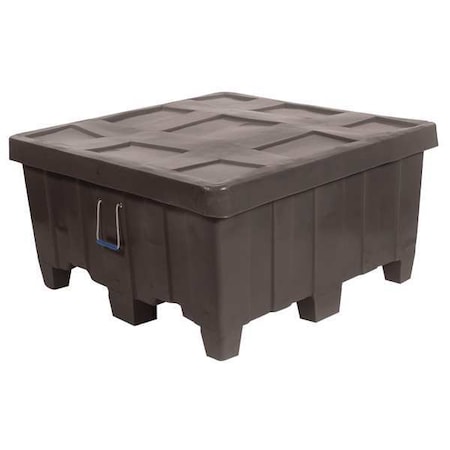 Bulk Container 18 cu ft Volume Cap., 44 in L, 44 in W, 23 in H, Plastic, Black MPN:MTG-1BLACK