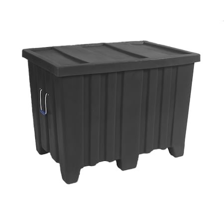 Bulk Ship Container, 16.5 cubic ft., 450lbs. capacity, BLK MPN:MTR-1 BLACK
