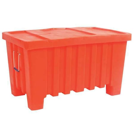 Bulk Container 8.7 cu ft Volume Cap., 43 in L, 26 1/2 in W, 24 in H, Plastic, Orange MPN:MTW-1ORANGE