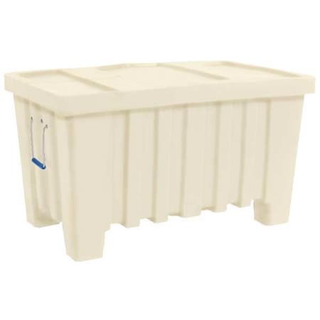 Bulk Container 8.7 cu ft Volume Cap., 43 in L, 26 1/2 in W, 24 in H, Plastic, White MPN:MTW-1WHITE
