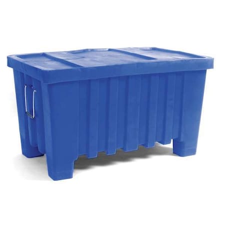Bulk Container 8.7 cu ft Volume Cap., 43 in L, 26 1/2 in W, 24 in H, Plastic, Blue MPN:MTW-2BLUE