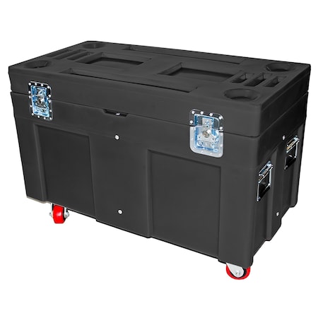 Road Case, 10 cubic ft., 850lb. capacity, BLK MPN:RC-4524H4 BLACK