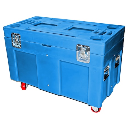 Road Case, 10 cubic ft., 850lb. capacity, BLU MPN:RC-4524H4 BLUE