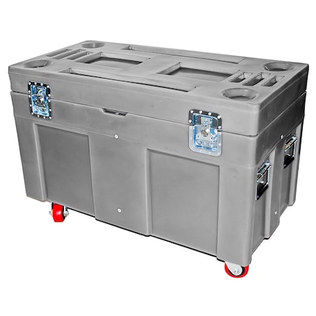 Road Case, 10 cubic ft., 850lb. capacity, GRY MPN:RC-4524H4 GRAY