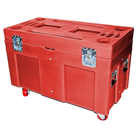 Road Case, 10 cubic ft., 850lb. capacity, RED MPN:RC-4524H4 RED