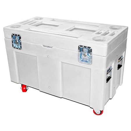 Road Case, 10 cubic ft., 850lb. capacity, WHT MPN:RC-4524H4 WHITE