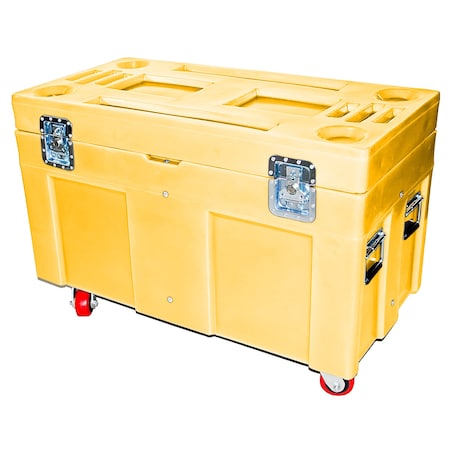 Road Case, 10 cubic ft., 850lb. capacity, YLW MPN:RC-4524H4 YELLOW