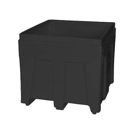 Bulk Ship Container, 14.5 cubic ft., weight capacity 800 lbs, Black MPN:SO-3626 BLACK