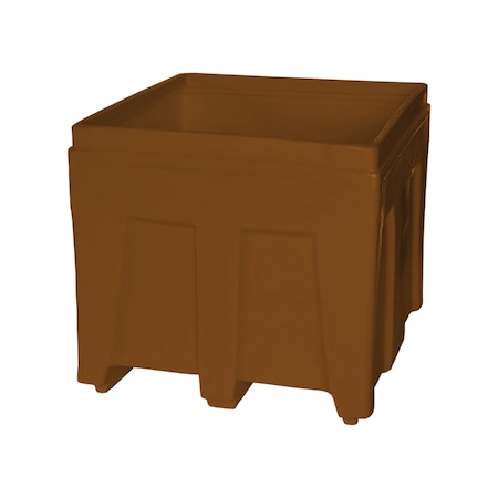 Bulk Ship Container, 14.5 cubic ft., weight capacity 800 lbs, Brown MPN:SO-3626 BROWN