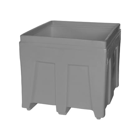 Bulk Ship Container, 14.5 cubic ft., weight capacity 800 lbs, Gray MPN:SO-3626 GRAY