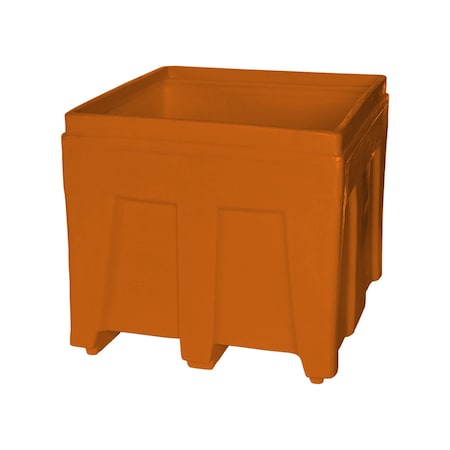 Bulk Ship Container, 14.5 cubic ft., weight capacity 800 lbs, Orange MPN:SO-3626 ORANGE