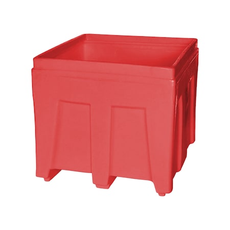 Bulk Ship Container, 14.5 cubic ft., weight capacity 800 lbs, Red MPN:SO-3626 RED