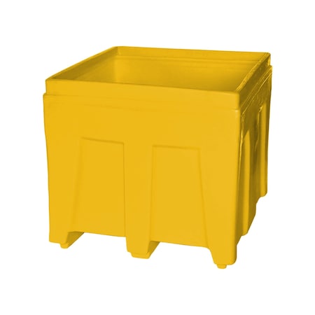 Bulk Ship Container, 14.5 cubic ft., weight capacity 800 lbs, Yellow MPN:SO-3626 YELLOW