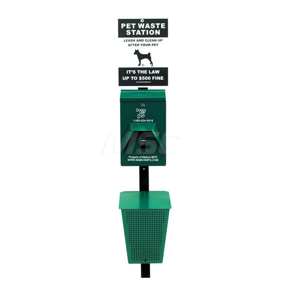 Pet Waste Stations, Container Shape: Rectangle , Overall Height Range (Feet): 4' - 8' , Waste Container Width/Diameter (Inch): 10  MPN:2129