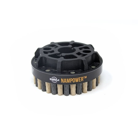 NAMPOWER ADD10018120 Abrasive Disc Brush, Dot Style, 100mm Diameter, 18mm Trim, 120 Grit MPN:ADD10018120