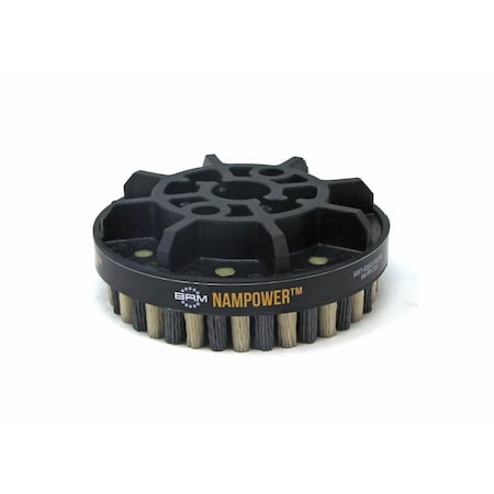 NAMPOWER ADD12518120 Abrasive Disc Brush, Dot Style, 125mm Diameter, 18mm Trim, 120 Grit MPN:ADD12518120